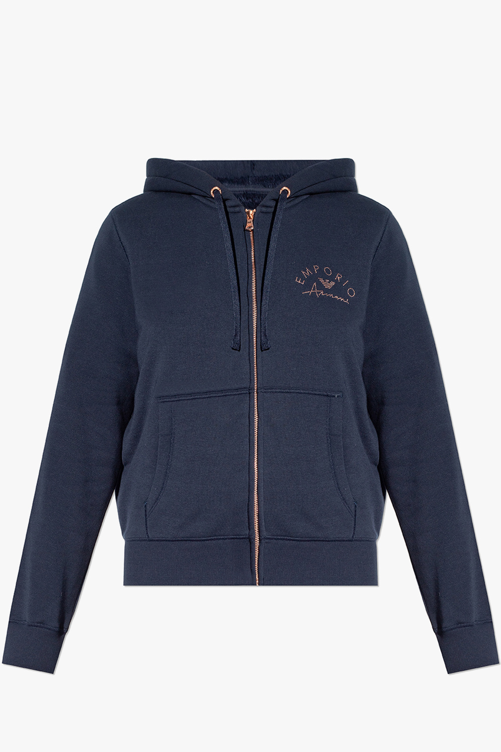 Navy armani clearance hoodie